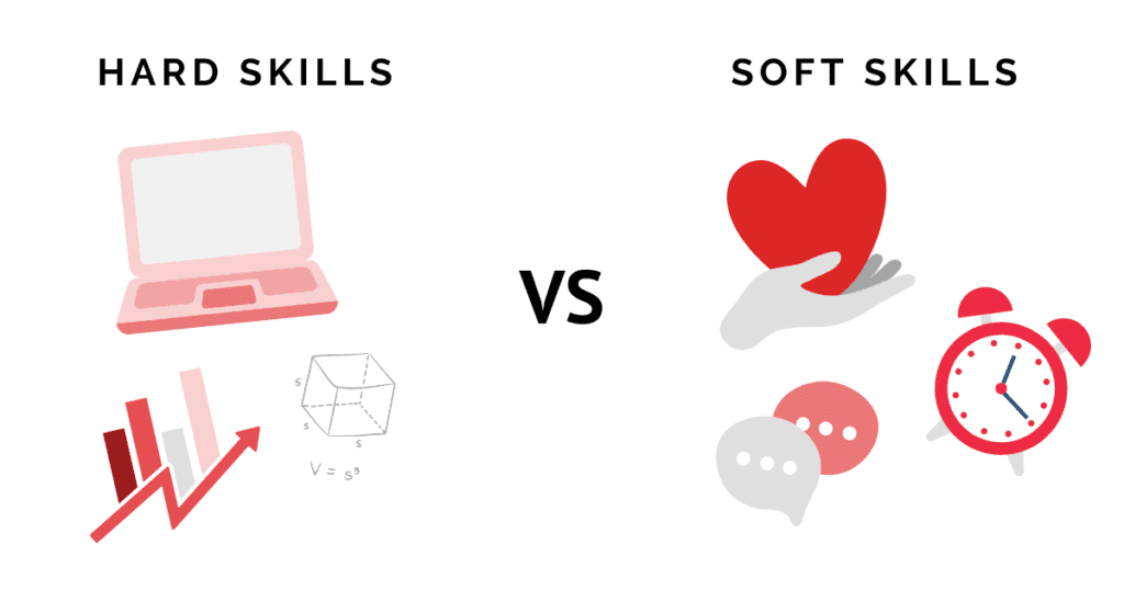 Hard skills versus soft skills