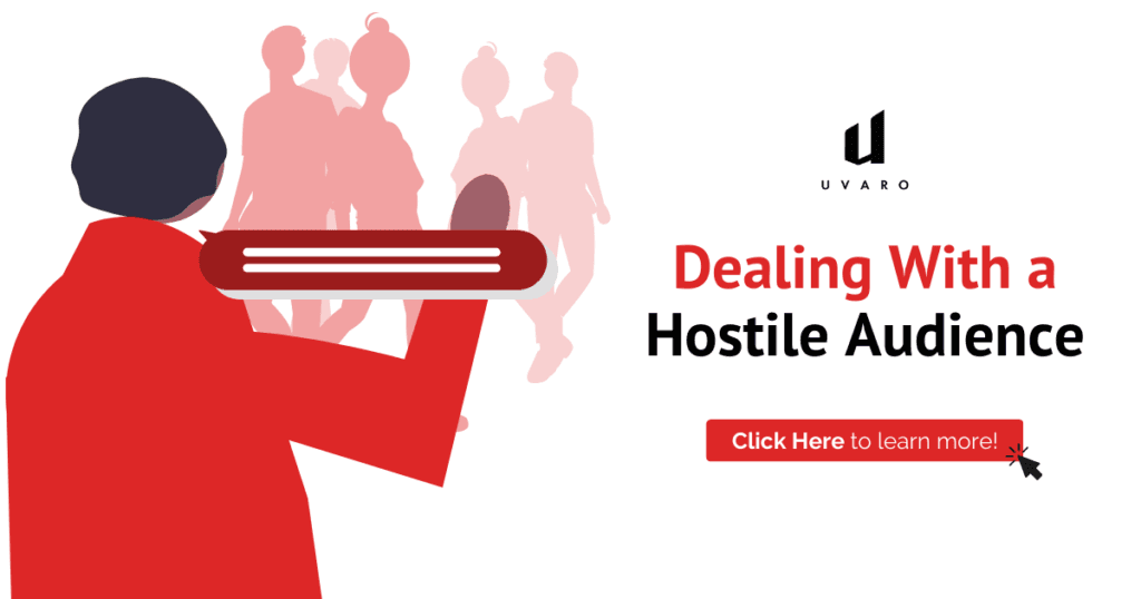 Dealing with a Hostile Audience can help make the jump to management