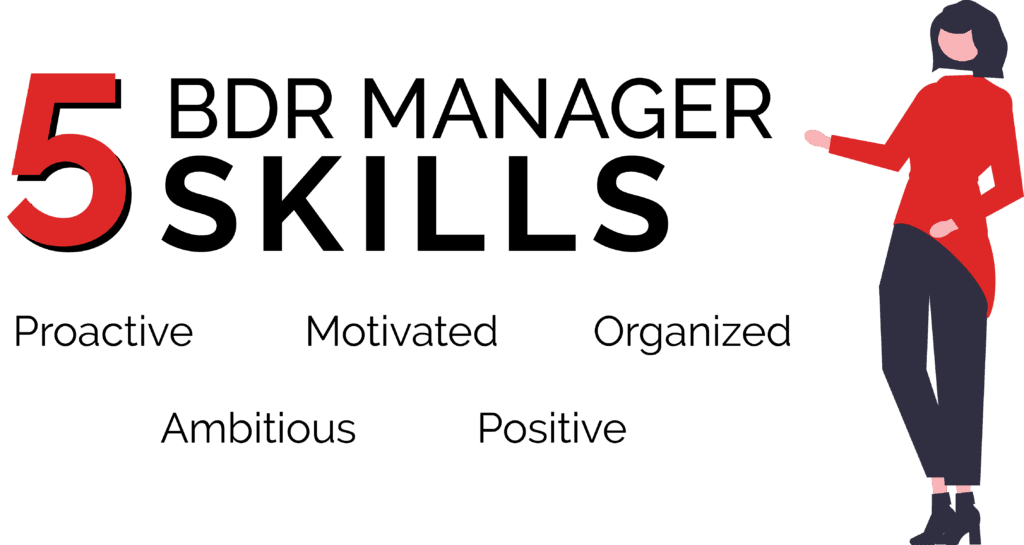 5 BDR Manager skills that are needed.