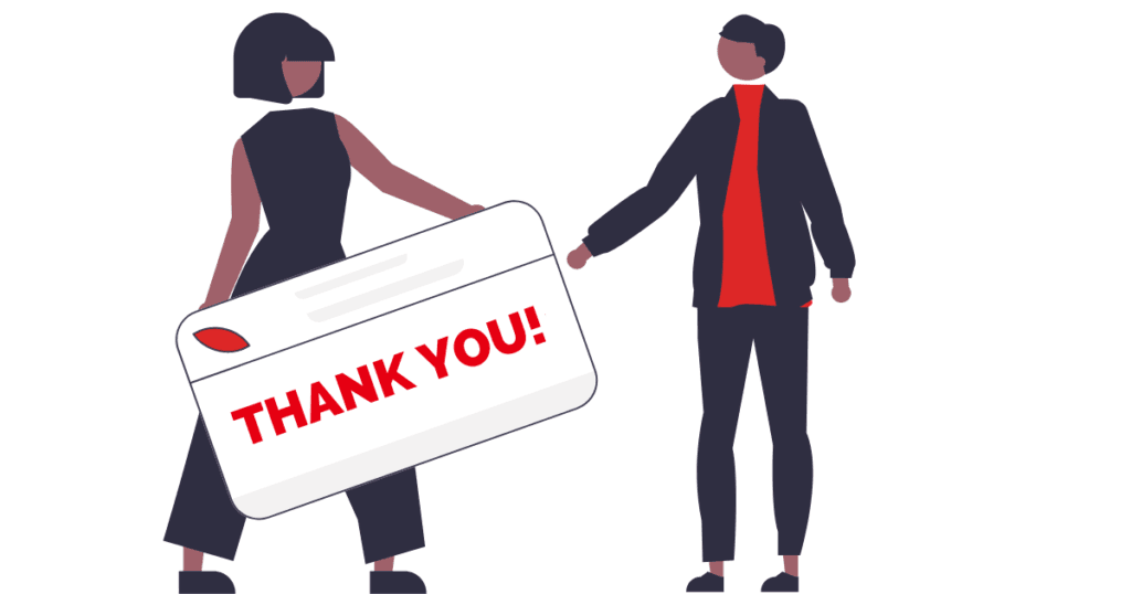 Always say thank you after asking for a raise, regardless of the outcome. 