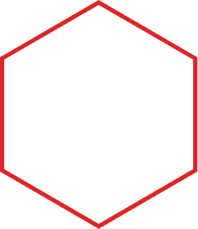 hexagon red