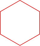 hexagon red outline