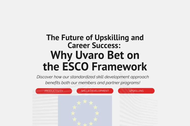 Stylized header: Why Uvaro Bet on the ESCO Framework.